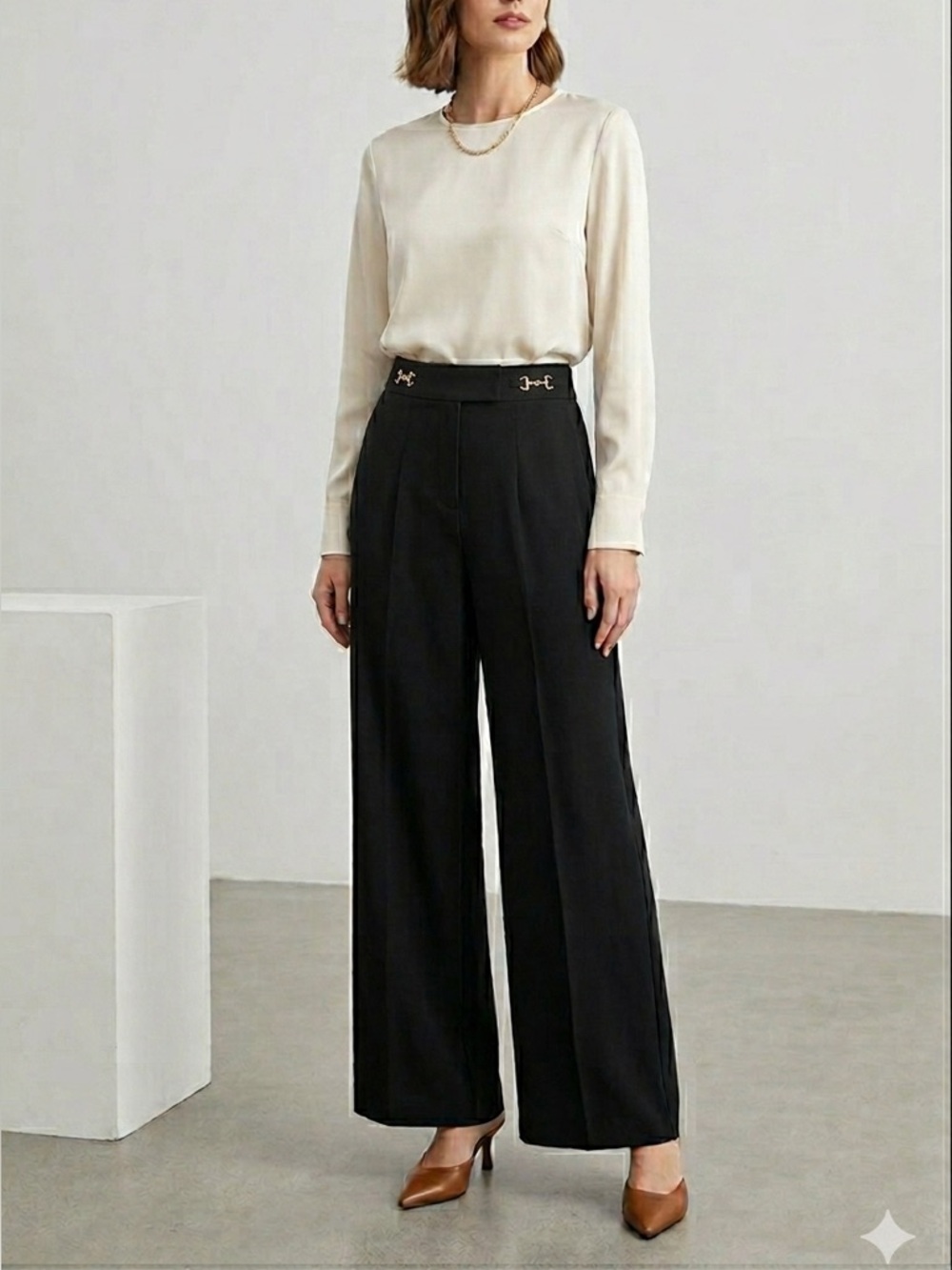 Cider Elegant Black Dress Pants size small